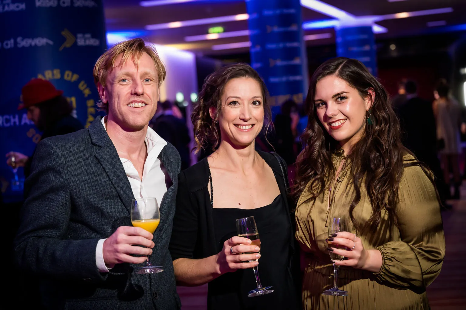 Kate Horsington, Luke Maggs and Ellie Jerman of Traveline Cymru at the UK Search Awards 2021 in London
